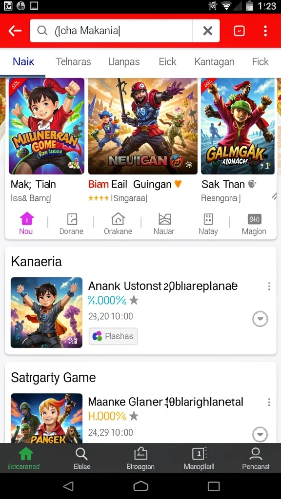 dna777 - Menampilkan avatar karakter unik dalam permainan.